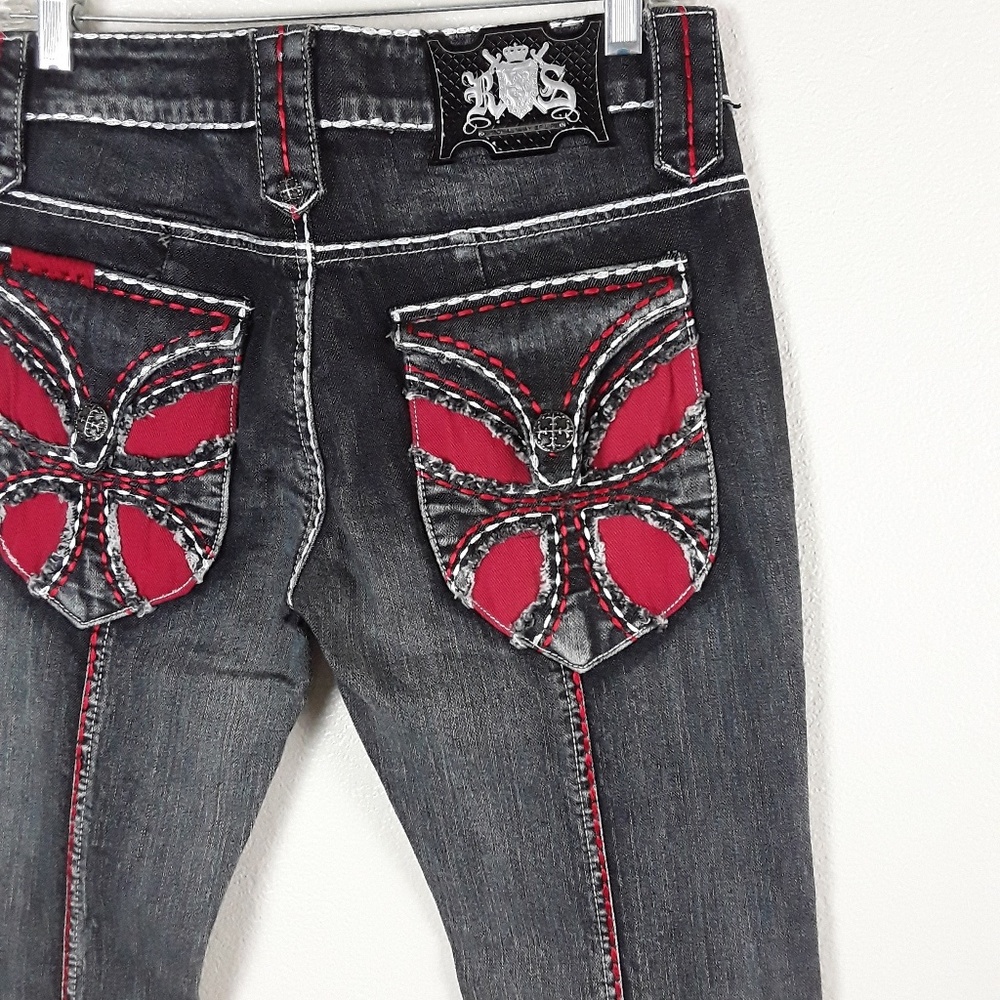 Rebel Spirit Embroidered Men's Jeans